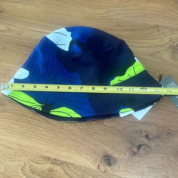 NWT SKFK Ude Kokomo Blue Green Bucket Hat Reversible Eco Vero One Size - Picture 8 of 9